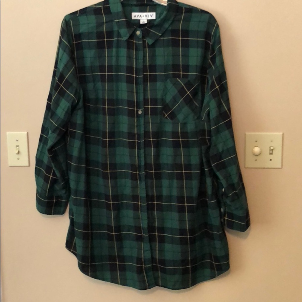 Cute plaid button down shirt